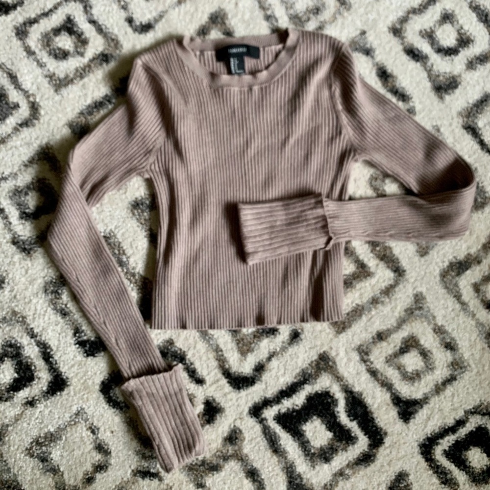 Ribbed Cropped Sweater (never worn)